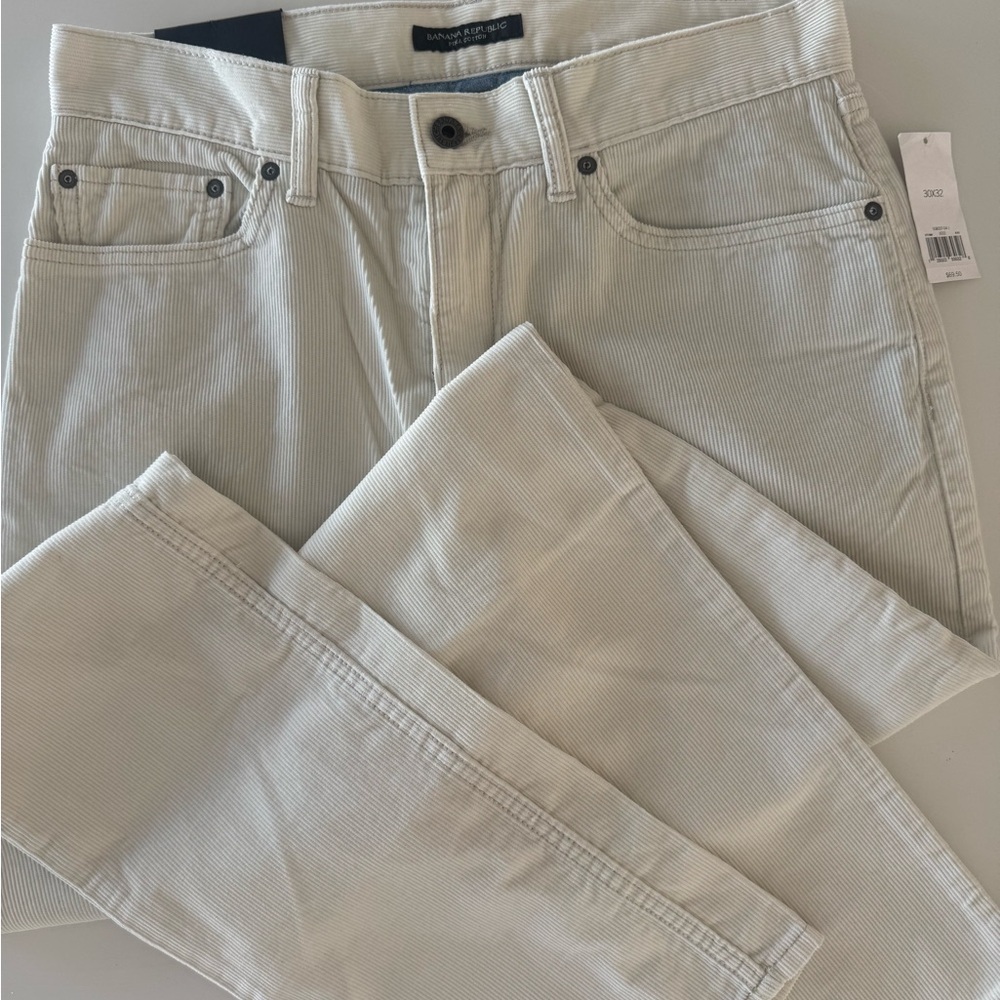 Nwt Banana Republic mens vintage straight leg corduroy pants 30x32